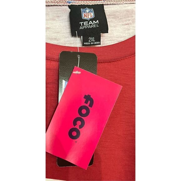 FOCO NFL Team Logo Ladies Fashion Crop Top Shirt - Picture 5 of 5